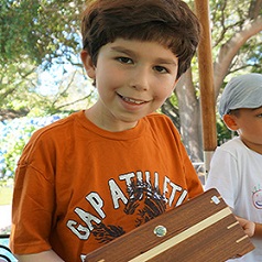 Boy with Quest Box